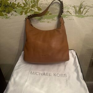 Michael Kors Tan Leather Hobo Bag